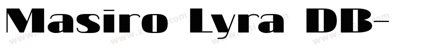 Masiro Lyra DB字体转换